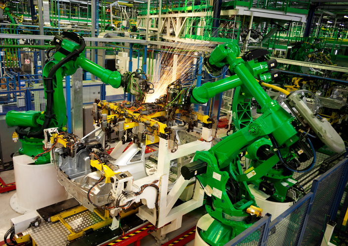 Green robotic arms fall under the ISO Type ABC Machinery