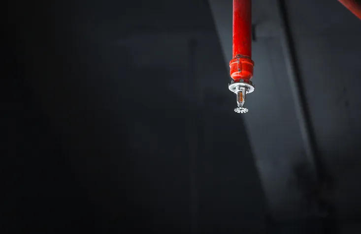 Indoor sprinkler that is following NFPA Fire Code 1 2018