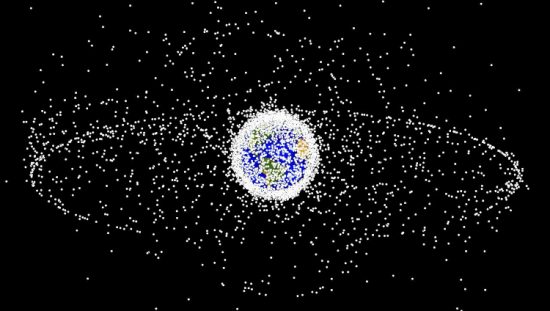 Space Debris Orbiting Earth Trash ISO