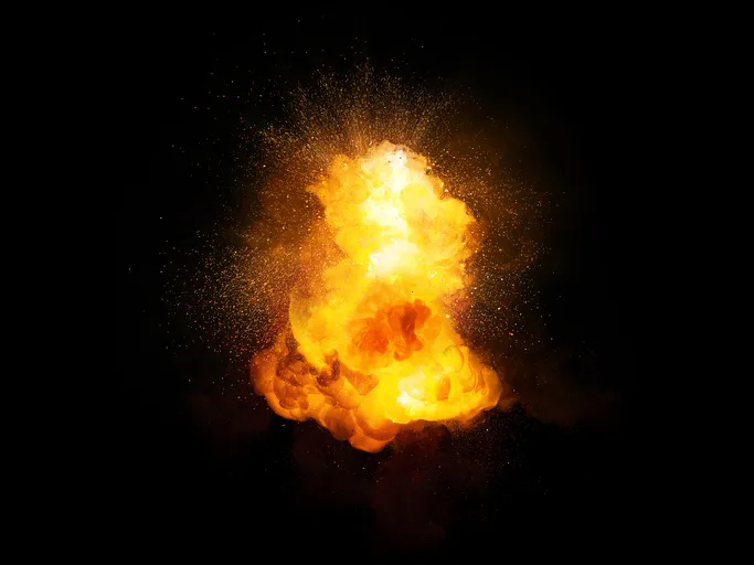 Static electricity that ignites as an explosion that follows NFPA 77 2019