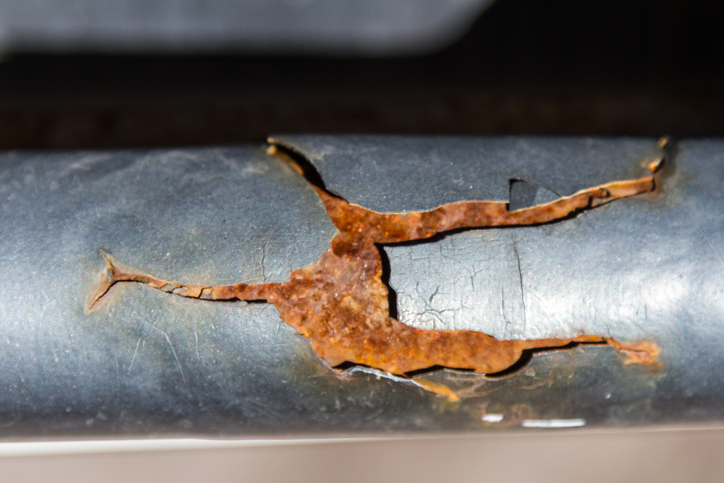 Corrosion forming in pipe that should be treated