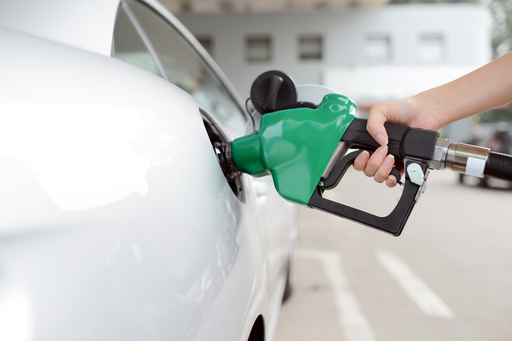 Fueling up with CNG with NFPA 52-2019 gas nozzle.