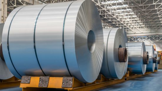 Rolls of metal which have ASTM E18-20 rockwell hardness