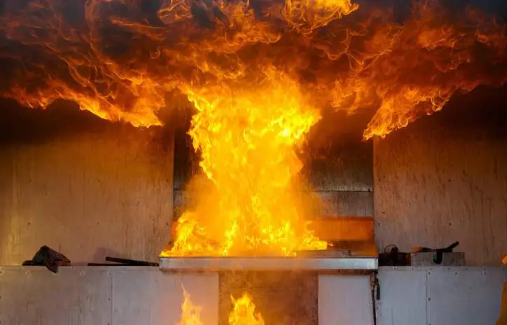 Fire A burst of flame in a kitchen would be uncovered through NFPA 921 fire investigations.