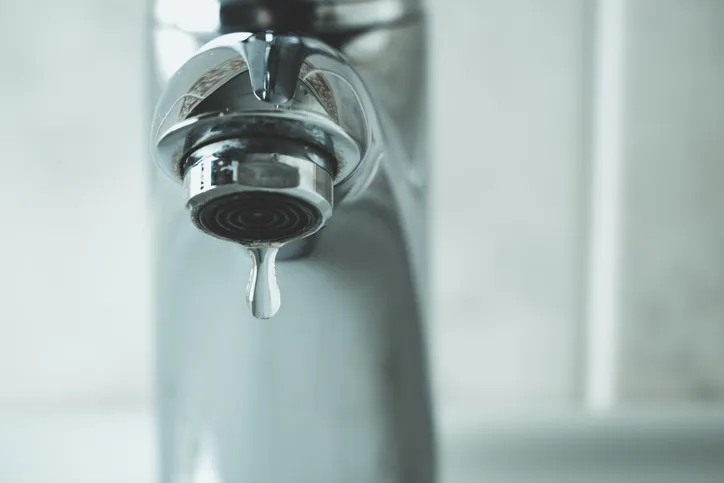 Dripping from faucet there's some crystal clear lead free water, define under NSF/ANSI 372 and the SWDA.