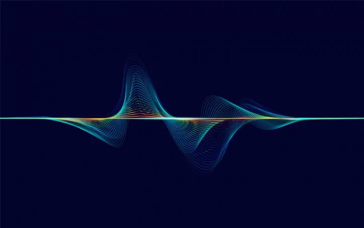 Colorful sound waves representing ANSI/ASA S1.13-2020 sound pressure level measurements.