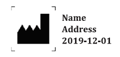 Manufacturer symbol in ISO 15233-1:2021.