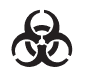 Biological risk symbol in ISO 15223-1:2021.